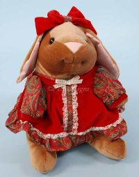 Margery Williams VELVETEEN RABBIT Red Dress 14" Plush